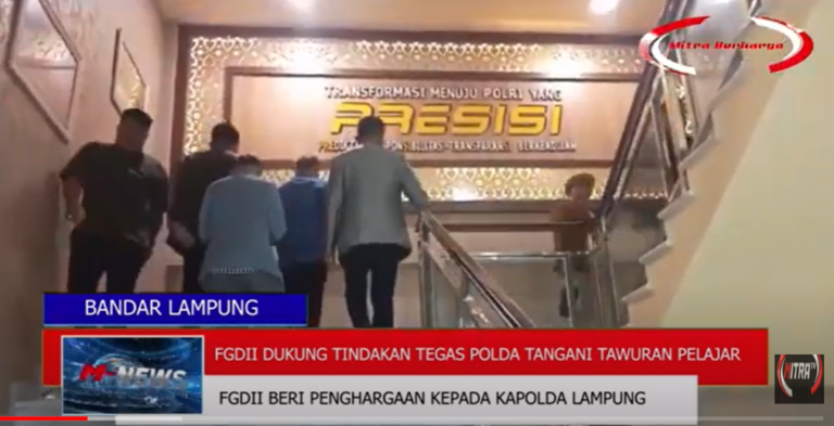 FGDII DUKUNG TINDAKAN TEGAS POLDA DALAM TANGANI TAWURAN PELAJAR