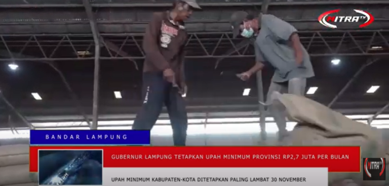 GUBERNUR LAMPUNG TETAPKAN UMP RP 2,7 PERBULAN EFEKTIF BERLAKU MULAI JANUARI 2024