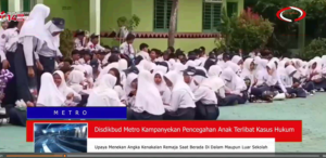 DISDIKBUD KOTA METRO KAMPANYEKAN PENCEGAHAN ANAK TERLIBAT KASUS HUKUM