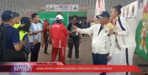 SENAM RITMIK LAMPUNG BORONG 4 EMAS DAN 2 PERAK PON 2024