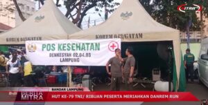 HUT KE 79 TNI RIBUAN PESERTA MERIHKAN DANREM RUN