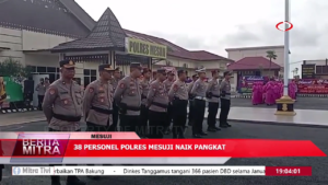 38 Personel Polres Mesuji Naik Pangkat