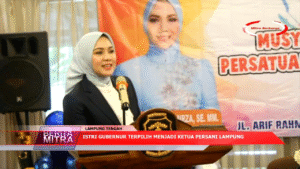 ISTRI GUBERNUR TERPILIH MENJADI KETUA PERSANI LAMPUNG
