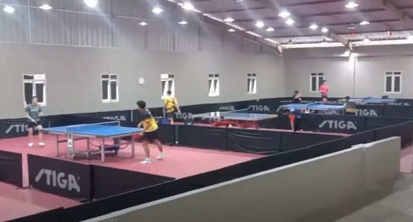 Mahasiswa Santo Tomas Philipina Berlatih Tenis Meja Lampung